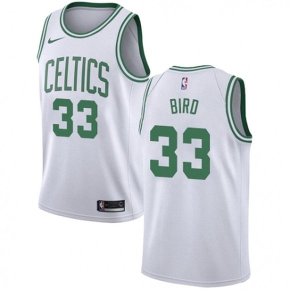 larry bird white jersey